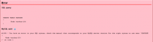 error